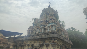 Moolavar Gopuram of the temple Before Cleaning